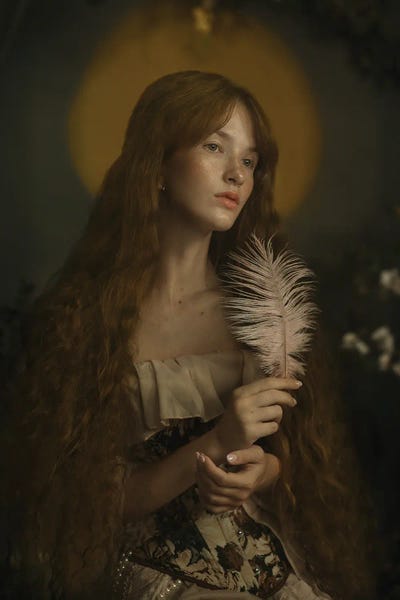 Feathers: Maria Magdalena  II by Michaela Durisova