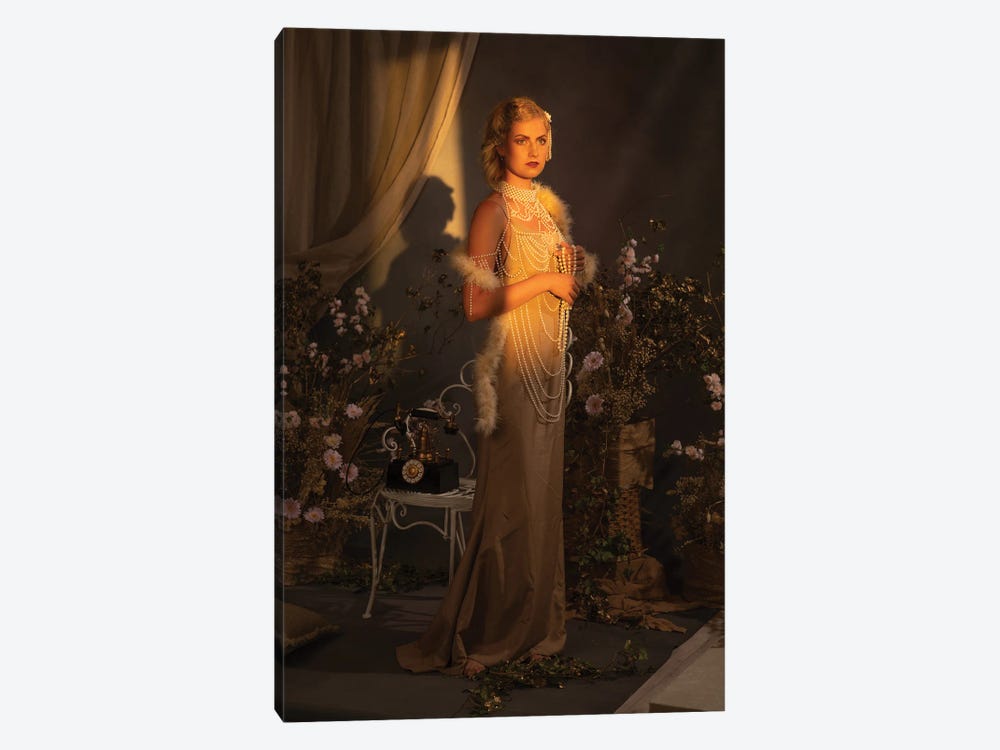 Vintage Lady II by Michaela Durisova 1-piece Canvas Print
