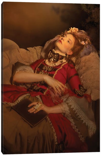 Madame Pompadour Canvas Art Print - Sleeping & Napping Art