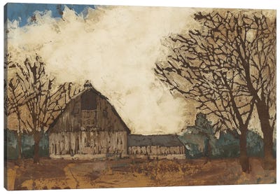 Erstwhile Barn I Canvas Art Print - Modern Farmhouse Décor