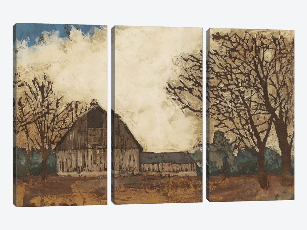 Erstwhile Barn I by Megan Meagher 3-piece Canvas Artwork