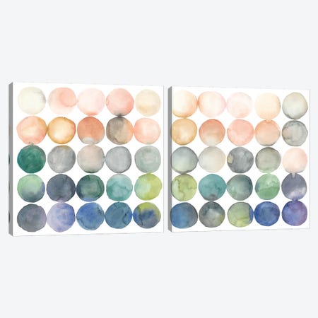 Color Relationships Diptych Canvas Print Set #MEA2HSET001} by Megan Meagher Art Print