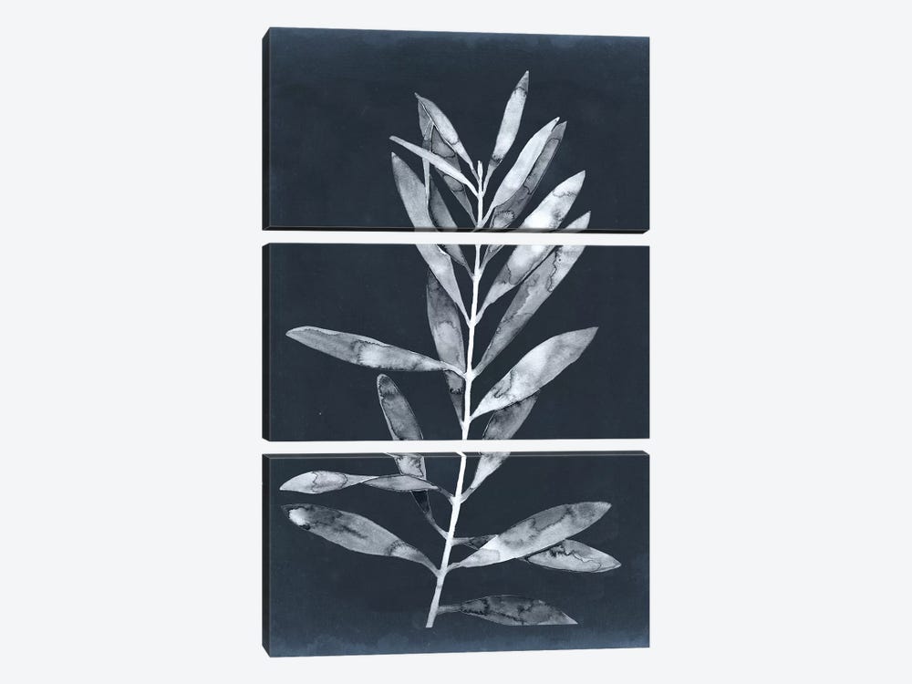 Midnight Leaves I by Megan Meagher 3-piece Canvas Wall Art