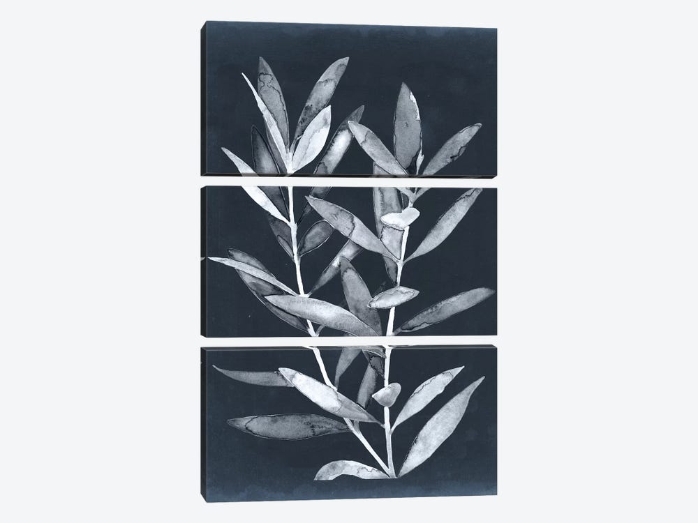 Midnight Leaves II by Megan Meagher 3-piece Canvas Art Print