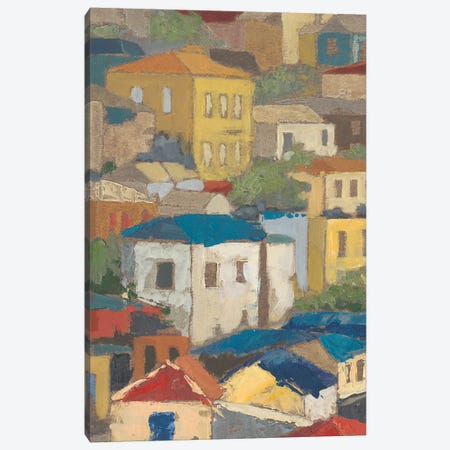 Primary Rooftops I Canvas Print #MEA48} by Megan Meagher Canvas Art Print