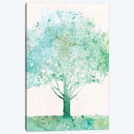 Aquamarine Tree I Canvas Print #MEA54} by Megan Meagher Art Print