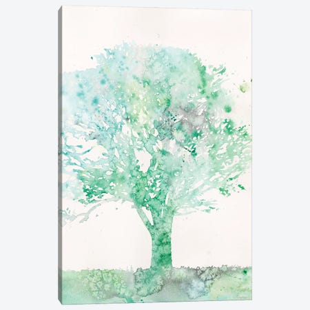 Aquamarine Tree II Canvas Print #MEA55} by Megan Meagher Canvas Print