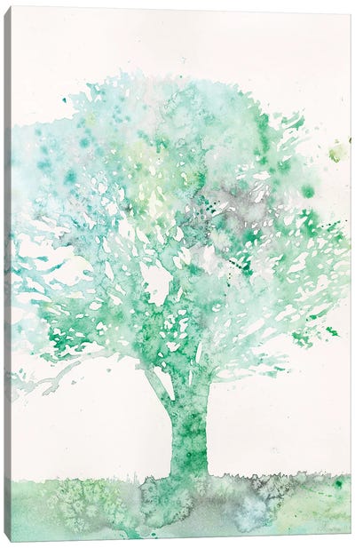 Aquamarine Tree II Canvas Art Print