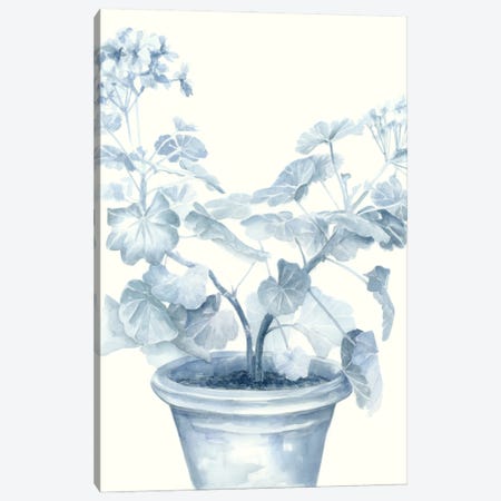 Blue Geranium I Canvas Print #MEA9} by Megan Meagher Canvas Art