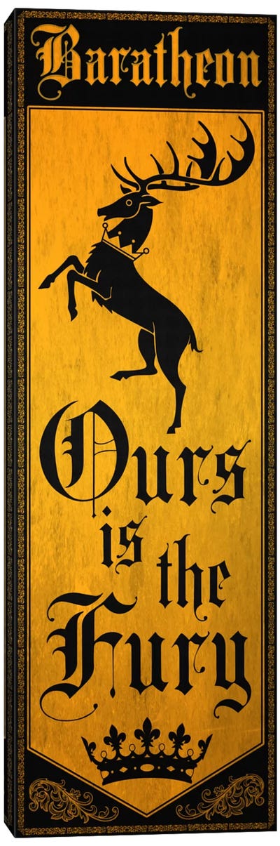 Banner of House Baratheon Canvas Art Print - Game of Thrones