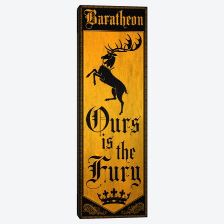 Banner of House Baratheon Canvas Print #MEB1} by 5by5collective Canvas Art Print