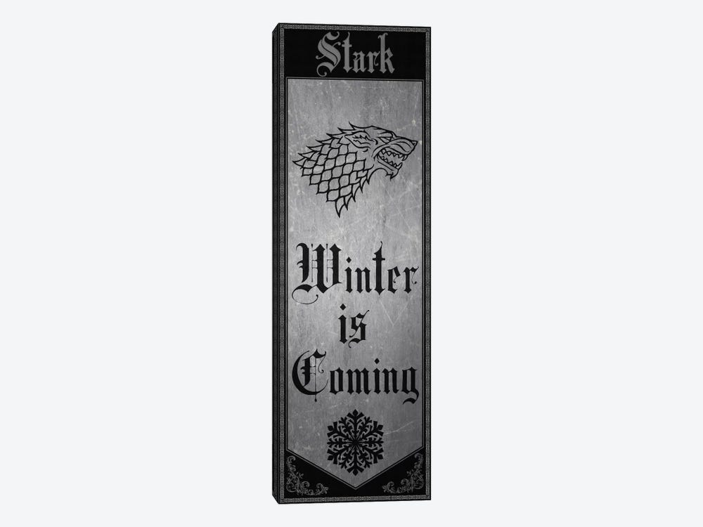 Banner of House Stark by 5by5collective 1-piece Canvas Print