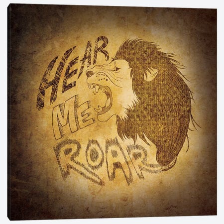 House Lannister - Hear Me Roar Canvas Print #MEB6} by 5by5collective Canvas Art