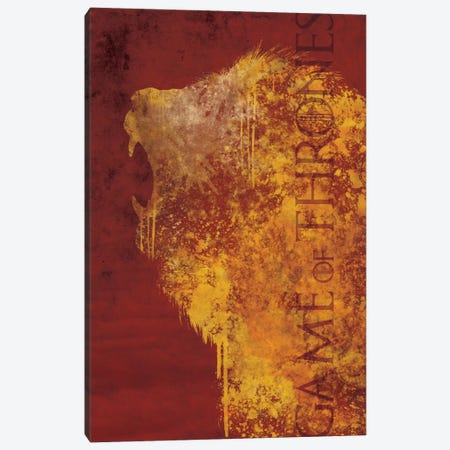 House Lannister Canvas Print #MEB7} by 5by5collective Canvas Wall Art