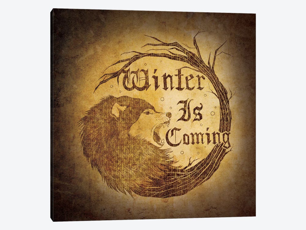 House Stark - Winter is Coming by 5by5collective 1-piece Canvas Art