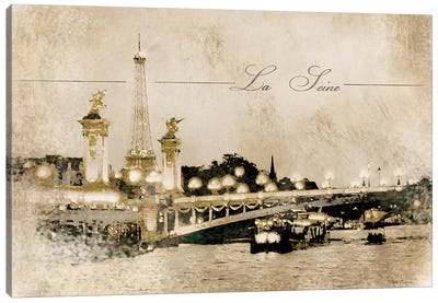 Le Pont Alexandre Canvas Art Print - Paris Typography
