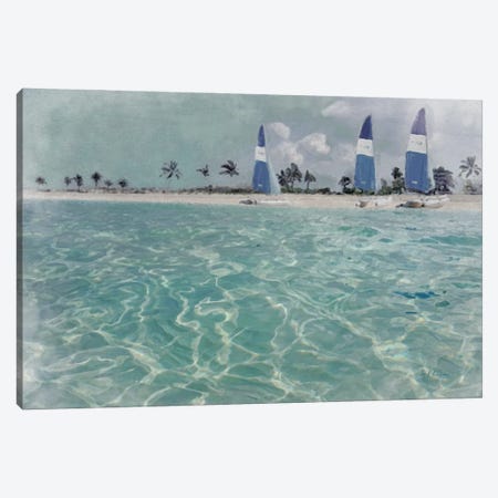 Beach Scene II Canvas Print #MEC114} by Marie Elaine Cusson Canvas Art