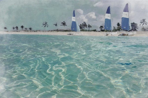 Marie-Elaine Cusson: Beach Scene II by Marie-Elaine Cusson
