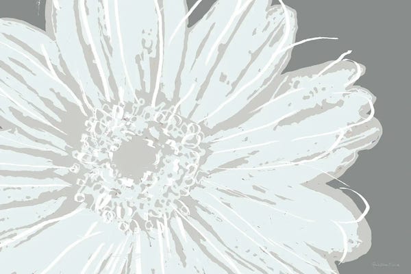 Roaring Brook Art: Flower Pop Sketch III-Greys by Marie-Elaine Cusson