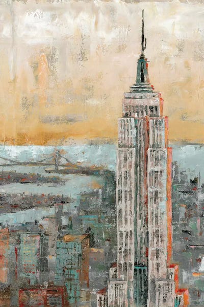 Empire State Building: Empire State Building Abstract by Marie-Elaine Cusson