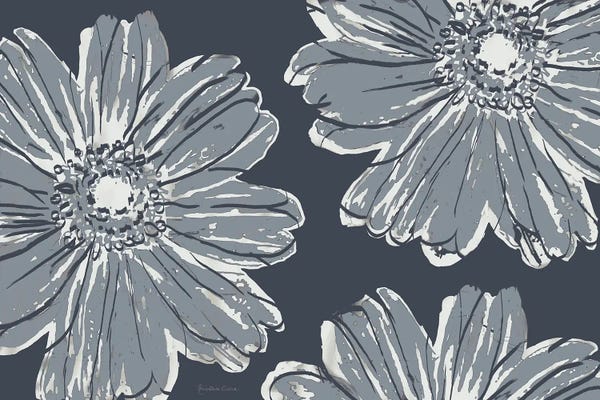 Marie-Elaine Cusson: Flower Pop Sketch V-Shades of Grey by Marie-Elaine Cusson