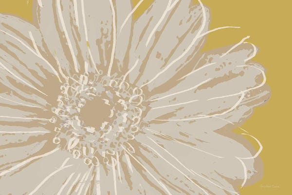 Marie-Elaine Cusson: Flower Pop Sketch X-Yellow BG by Marie-Elaine Cusson