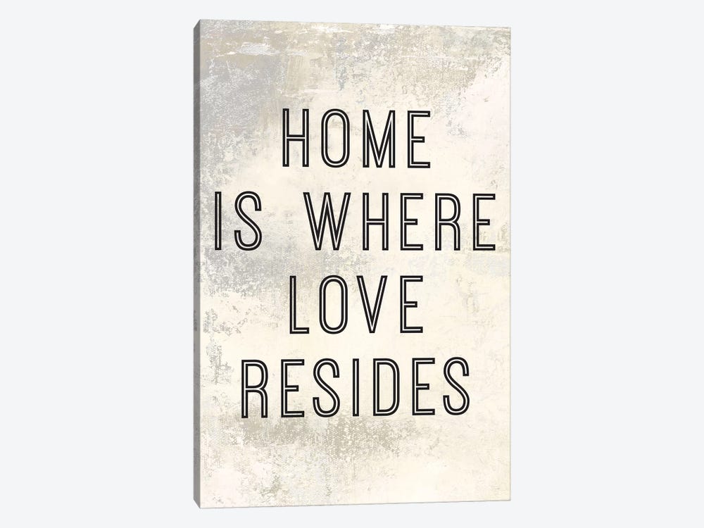 Home Is Where Love Resides Panel I by Marie Elaine Cusson 1-piece Canvas Print