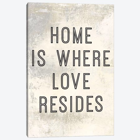 Home Is Where Love Resides Panel I Canvas Print #MEC13} by Marie Elaine Cusson Canvas Art