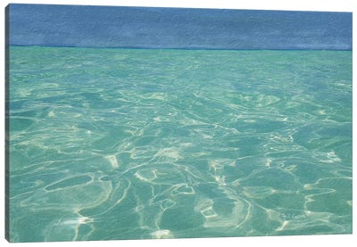 Beach Shore XIii Canvas Art Print - Turquoise Art