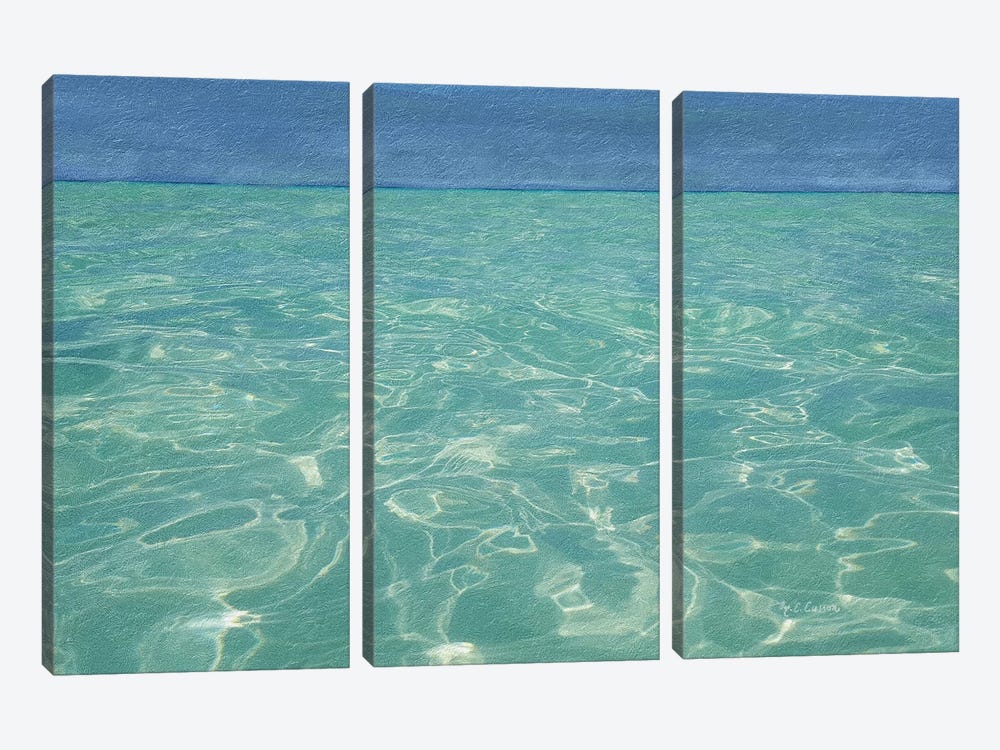 Beach Shore XIii by Marie Elaine Cusson 3-piece Canvas Print