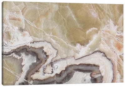 Marble Colors Brown V Canvas Art Print - Agate, Geode & Mineral Art