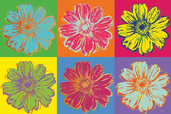 Similar To Andy Warhol: Flower Pop Art mosaic by Marie-Elaine Cusson