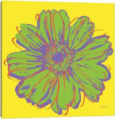 Flower Pop Art V Canvas Art Print - Marie-Elaine Cusson