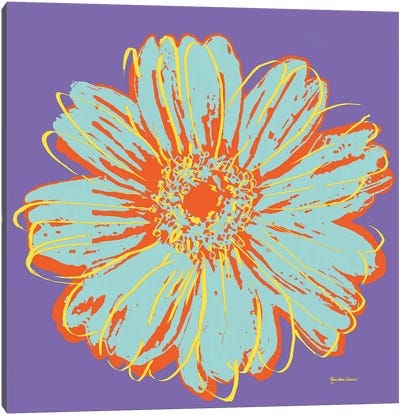 Flower Pop Art VI Canvas Art Print - Marie-Elaine Cusson