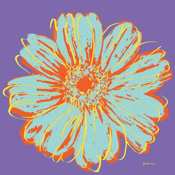 Pop Art: Flower Pop Art VI by Marie-Elaine Cusson