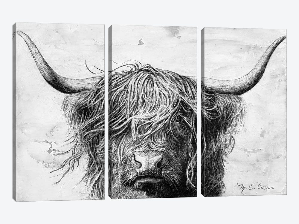 Highland In The Wind II by Marie Elaine Cusson 3-piece Canvas Art