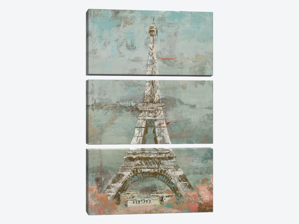 La Tour Eiffel by Marie Elaine Cusson 3-piece Canvas Wall Art