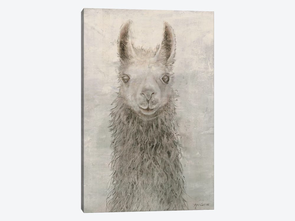 Llama Portrait by Marie Elaine Cusson 1-piece Art Print