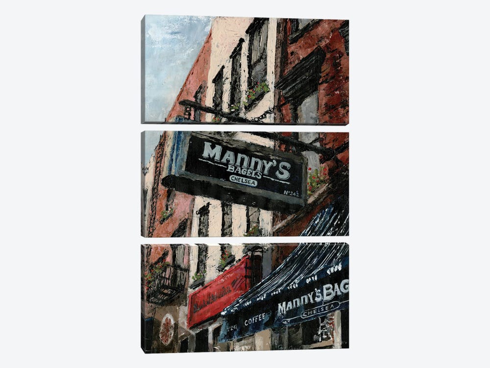 New York Neighborhood II by Marie Elaine Cusson 3-piece Canvas Artwork