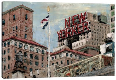 New Yorker Canvas Art Print - Marie-Elaine Cusson
