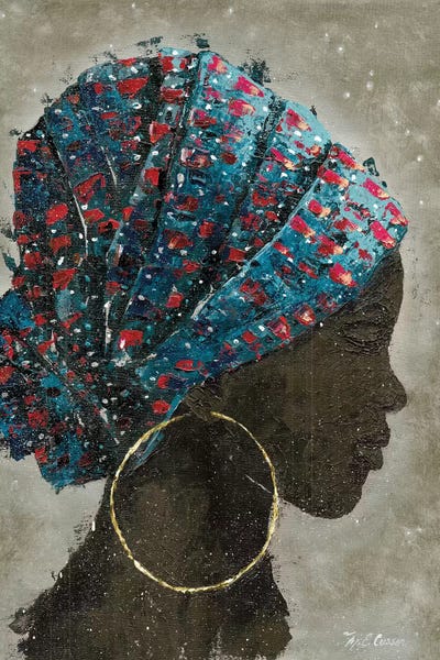Marie-Elaine Cusson: Profile Of A Woman I (gold hoop) by Marie-Elaine Cusson