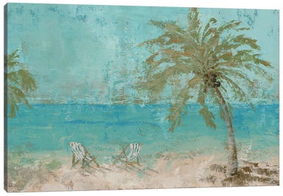Beach Day Landscape I Canvas Art Print - Marie-Elaine Cusson