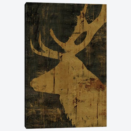 Rustic Lodge Animals Deer Canvas Print #MEC39} by Marie Elaine Cusson Canvas Wall Art