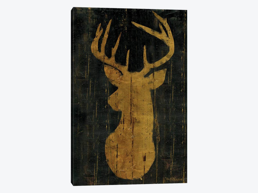 Rustic Lodge Animals Deer Head by Marie Elaine Cusson 1-piece Canvas Art Print
