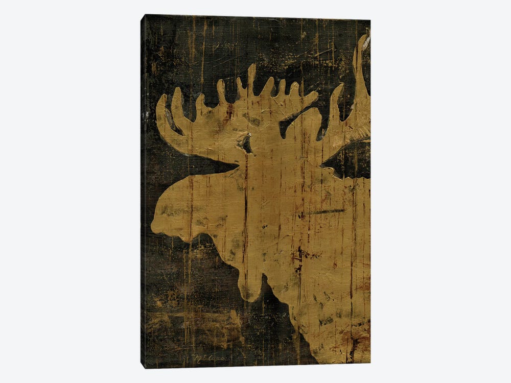 Rustic Lodge Animals Moose by Marie Elaine Cusson 1-piece Canvas Artwork