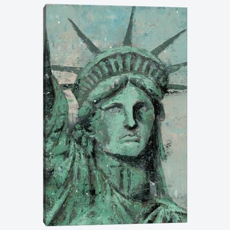 Statue Of Liberty Portrait Canvas Print #MEC46} by Marie Elaine Cusson Canvas Wall Art