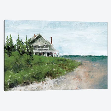 Beach Cottage Life Canvas Print #MEC54} by Marie Elaine Cusson Canvas Print