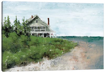 Beach Cottage Life Canvas Art Print
