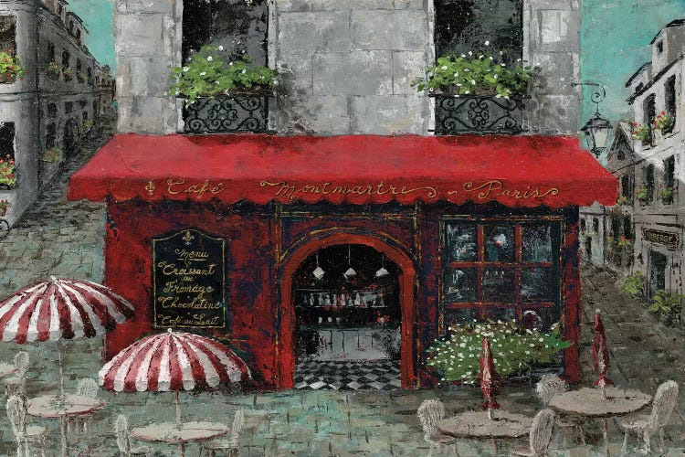 Café Monmartre by Marie Elaine Cusson canvas print