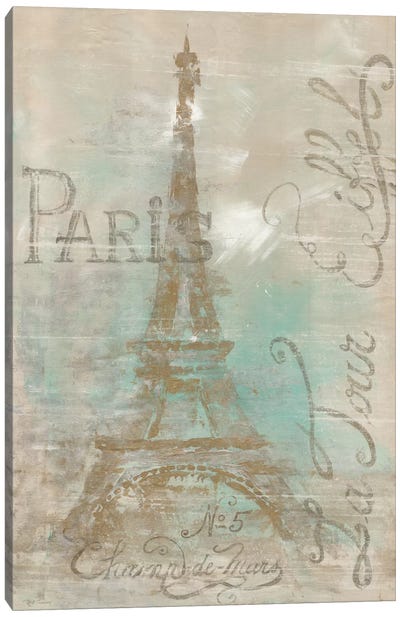 Champs de Mars Canvas Art Print - The Eiffel Tower